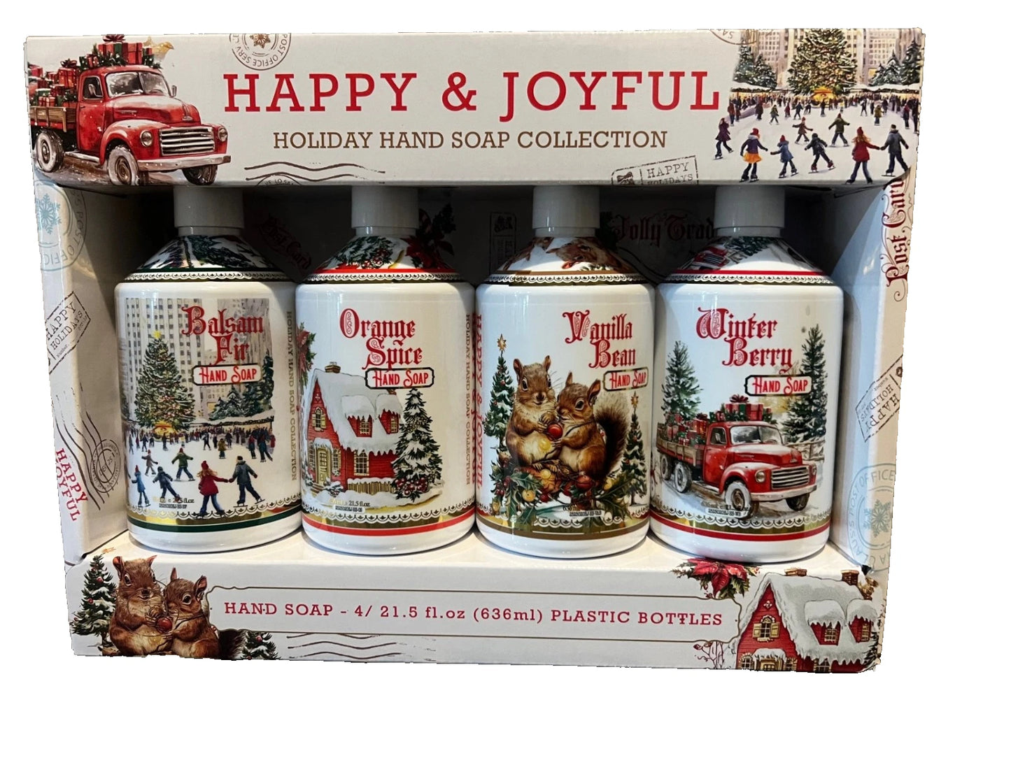 Happy & Joyful Holiday hand soap collection 4/21.5oz