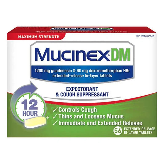 Mucinex DM Expectorant & Cough Treatment 56 Count
