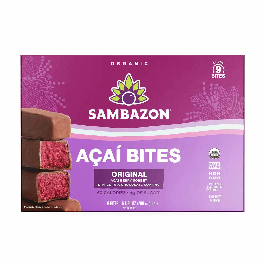 Sambazon Original Frozen Açaí Bites, 6.8 oz