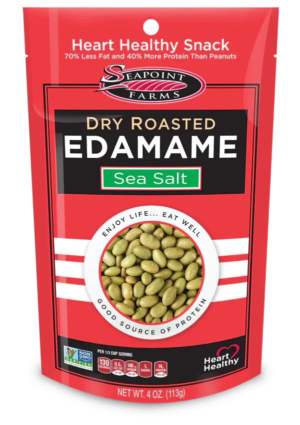 Seapoint Farms Dry Roasted Edamame Sea Salt, 4 oz