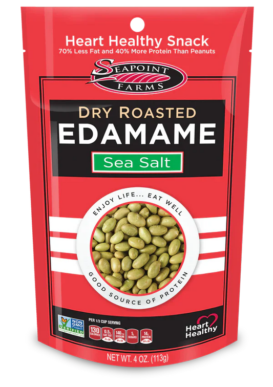 Seapoint Farms Dry Roasted Edamame Sea Salt 4 oz