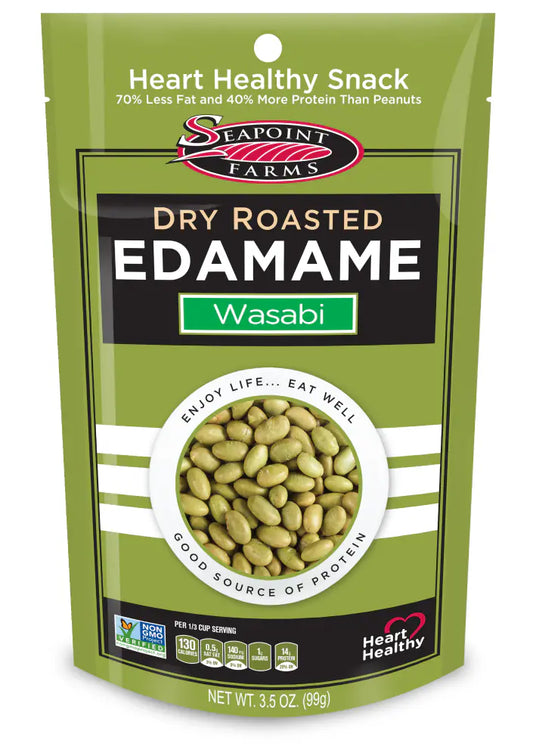 Seapoint Farms Dry Roasted Edamame Wasabi, 3.5 oz