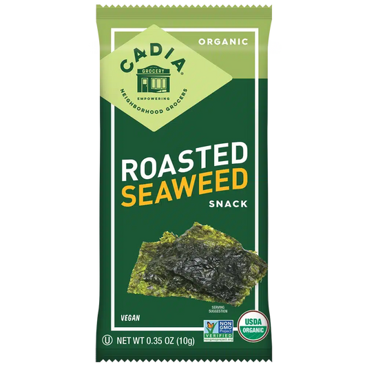 Cadia Organic Roasted Seaweed Snack, .35 oz