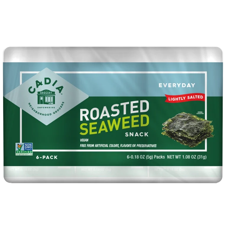 Cadia Roasted Seaweed Snack Six Pack, 1.08 oz