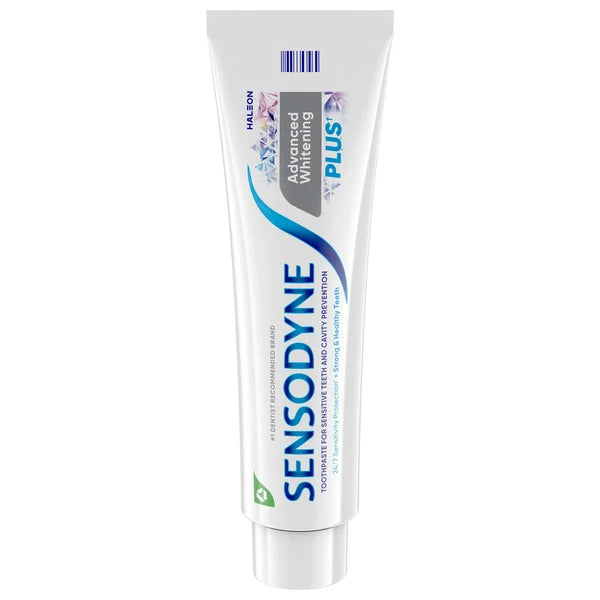 SENSODYNE Advanced Whitening Toothpaste, 6.5 oz, 4 pack