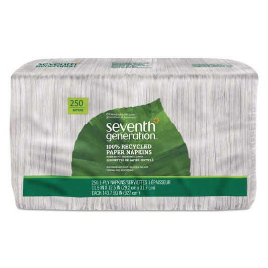 Seventh Generation 100% Recycled Napkins, 250 Count