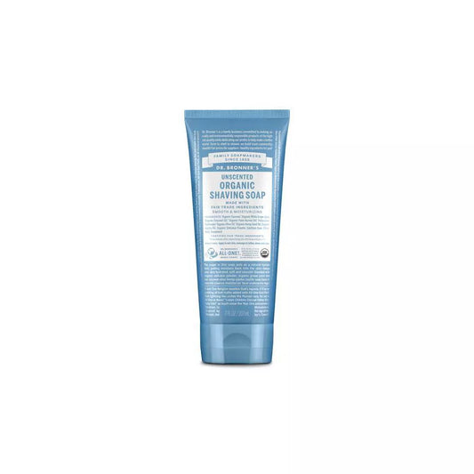 Dr. Bronner's Shave Soap Unscented, 7 fl oz