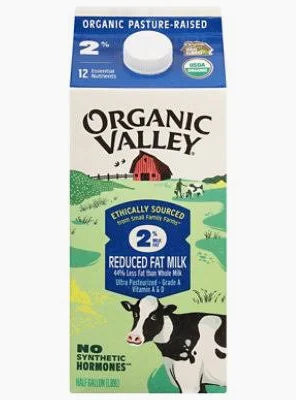 Organic Valley Reduced Fat 2% Milk, 64 oz