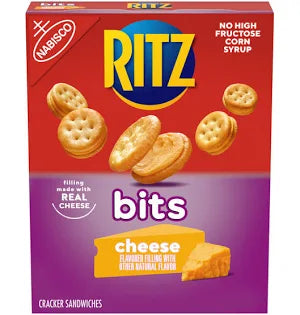 RITZ Bits Cracker Sandwiches, Cheese, 30 Count