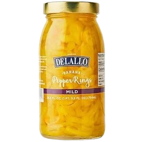 DeLallo Mild Banana Pepper Rings, 25.5 oz