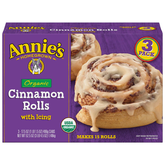 Annie's organic Cinnamon Rolls 17.5 oz, 3 ct