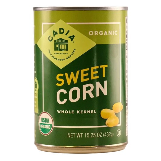 Cadia Organic Sweet Corn, 15 oz