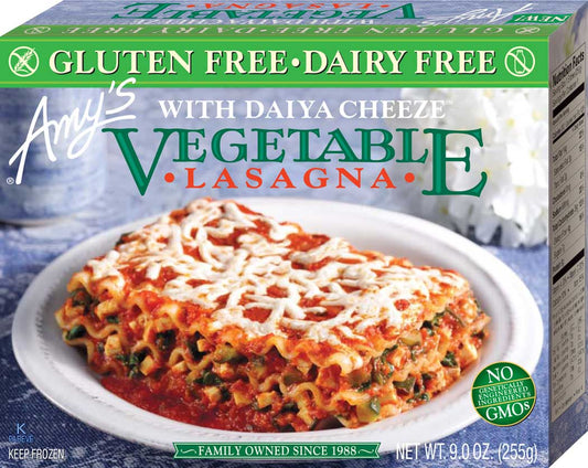 Amys Gluten Free Dairy Free Vegetable Lasagna, 9 oz