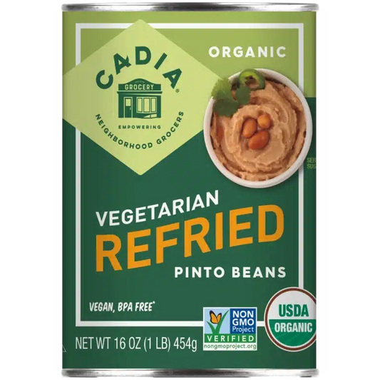 Cadia Organic Vegetarian Refried Beans, 15 oz