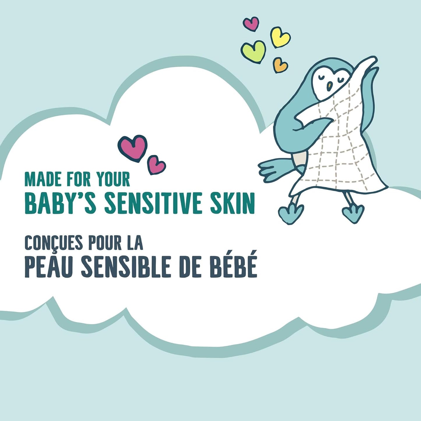 Seventh Generation Free & Clear Baby Wipes, 64 Count