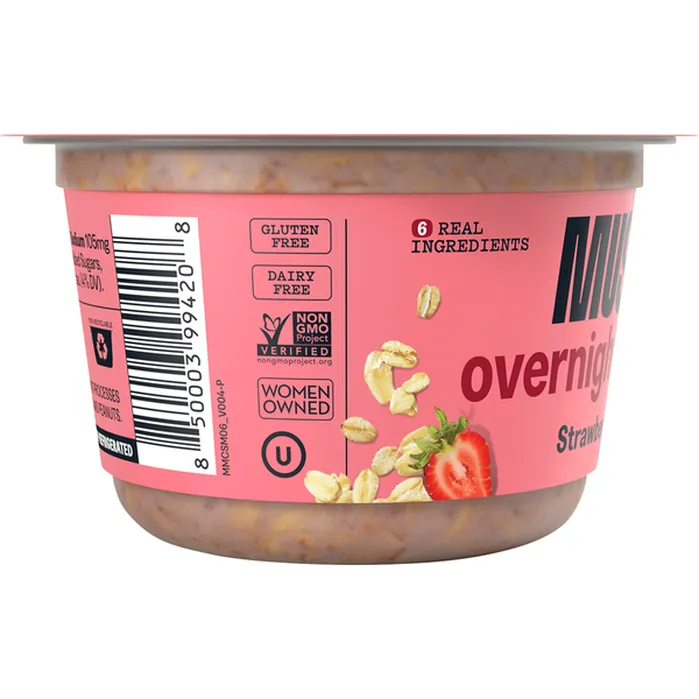 MUSH Strawberry Overnight Oats, 5 oz