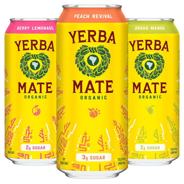 Guayaki Organic Yerba Mate Tea, Variety Pack, 15.5 fl oz, 12 ct
